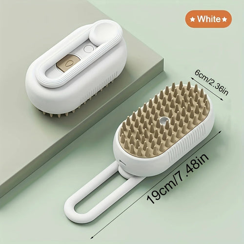 PawFresh Steam Pet Grooming Comb — Bath-Free Hair Removal Brush for Dogs & Cats